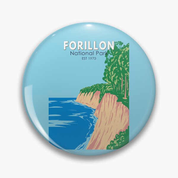 Item preview, Forillon National Park Canada Vintage Art designed and sold by KrisSidDesigns.
