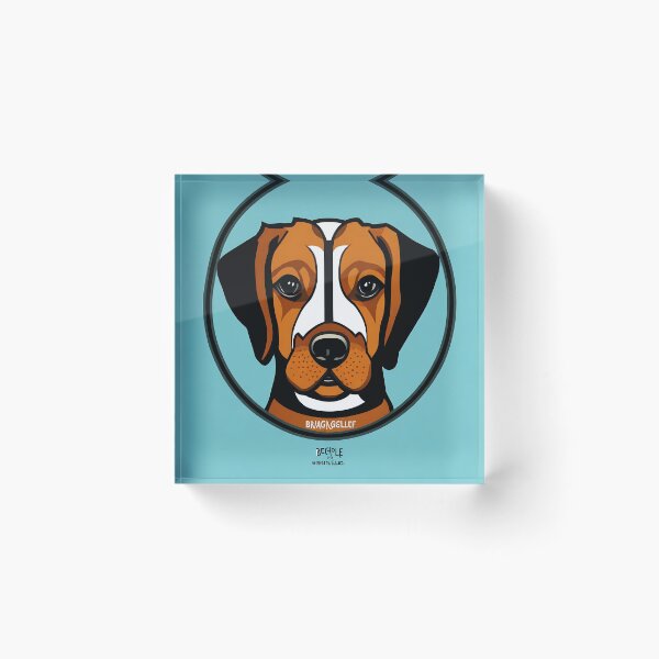 Item preview, Beagle logo, geometric, vector, symmetrical, minimalism, trending dribbble, behance designed and sold by DrawItOnce.