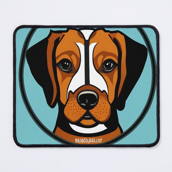 Item preview, Beagle logo, geometric, vector, symmetrical, minimalism, trending dribbble, behance designed and sold by DrawItOnce.