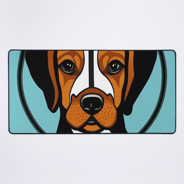 Item preview, Beagle logo, geometric, vector, symmetrical, minimalism, trending dribbble, behance designed and sold by DrawItOnce.