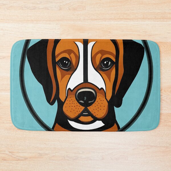 Item preview, Beagle logo, geometric, vector, symmetrical, minimalism, trending dribbble, behance designed and sold by DrawItOnce.