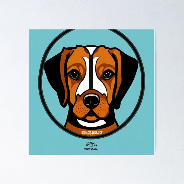 Item preview, Beagle logo, geometric, vector, symmetrical, minimalism, trending dribbble, behance designed and sold by DrawItOnce.