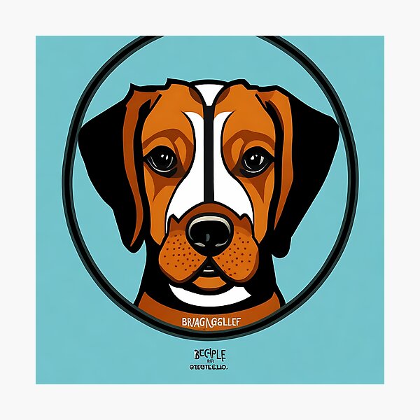 Item preview, Beagle logo, geometric, vector, symmetrical, minimalism, trending dribbble, behance designed and sold by DrawItOnce.
