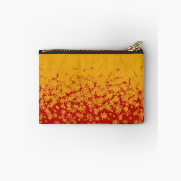 Item preview, Blizzard - Yellow snowflakes on a red background designed and sold by illustratious.
