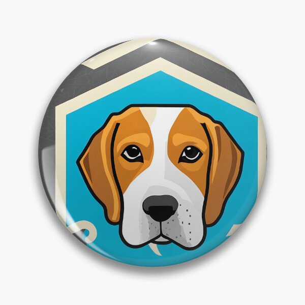 Item preview, Beagle logo, geometric, vector, symmetrical, minimalism, trending dribbble, behance designed and sold by DrawItOnce.