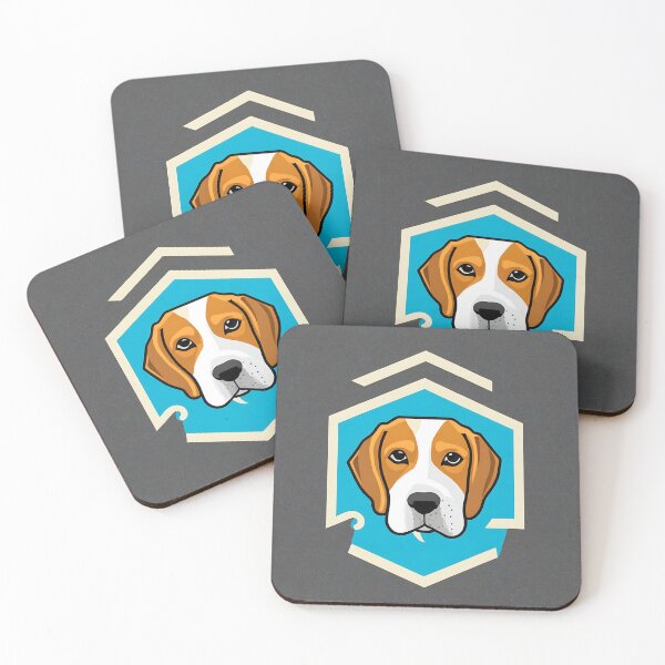 Item preview, Beagle logo, geometric, vector, symmetrical, minimalism, trending dribbble, behance designed and sold by DrawItOnce.