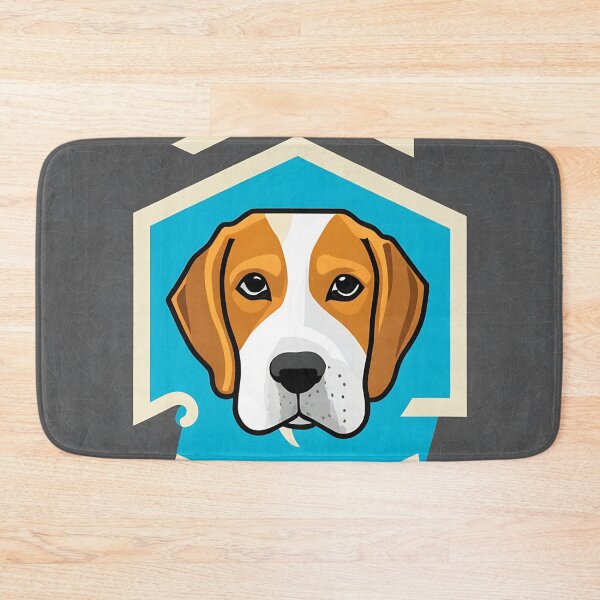 Item preview, Beagle logo, geometric, vector, symmetrical, minimalism, trending dribbble, behance designed and sold by DrawItOnce.