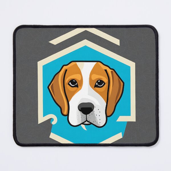 Item preview, Beagle logo, geometric, vector, symmetrical, minimalism, trending dribbble, behance designed and sold by DrawItOnce.
