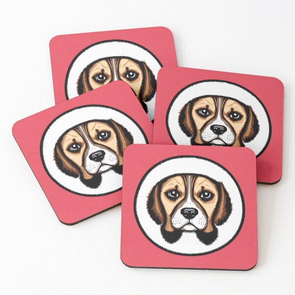 Item preview, Beagle logo, geometric, vector, symmetrical, minimalism, trending dribbble, behance designed and sold by DrawItOnce.