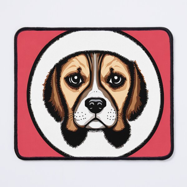 Item preview, Beagle logo, geometric, vector, symmetrical, minimalism, trending dribbble, behance designed and sold by DrawItOnce.