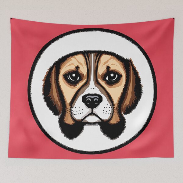 Item preview, Beagle logo, geometric, vector, symmetrical, minimalism, trending dribbble, behance designed and sold by DrawItOnce.