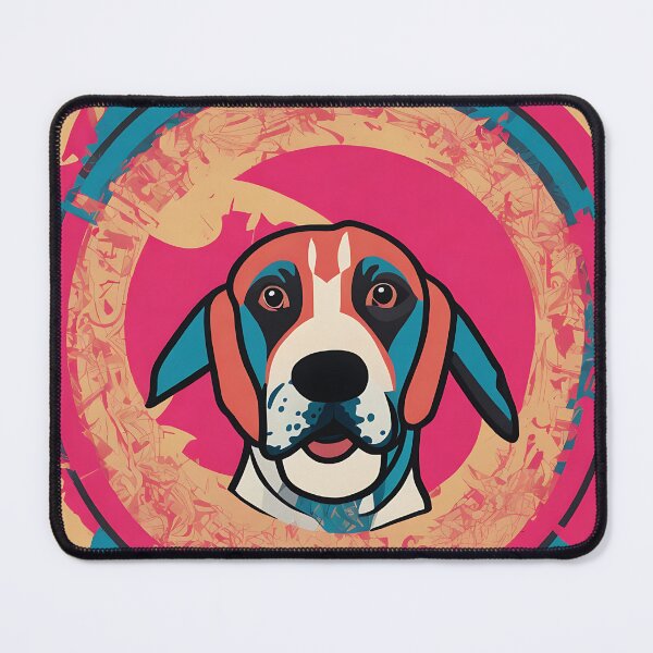 Item preview, Beagle logo, geometric, vector, symmetrical, minimalism, trending dribbble, behance designed and sold by DrawItOnce.