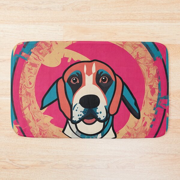 Item preview, Beagle logo, geometric, vector, symmetrical, minimalism, trending dribbble, behance designed and sold by DrawItOnce.