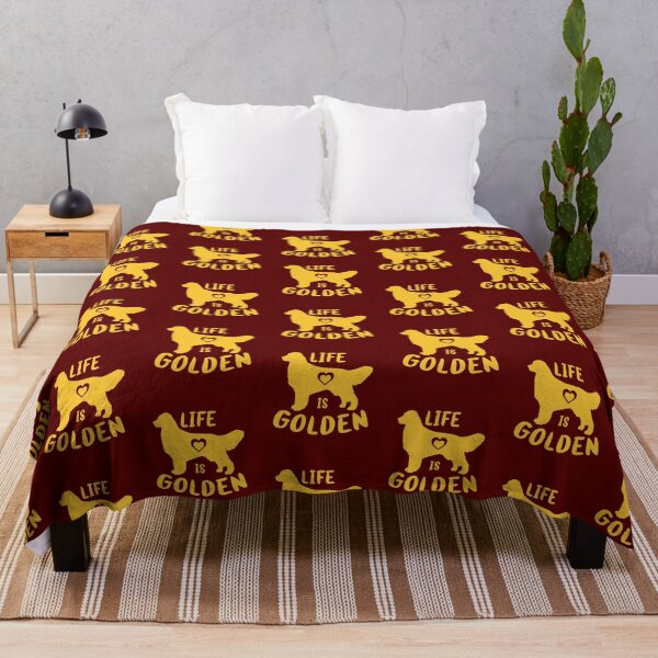 Item preview, Life is Golden Retriever Funny Dog Mom Dad Owner Good Gift designed and sold by BazaarTrades.