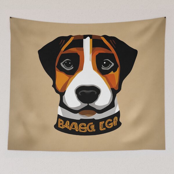 Item preview, Beagle logo, geometric, vector, symmetrical, minimalism, trending dribbble, behance designed and sold by DrawItOnce.