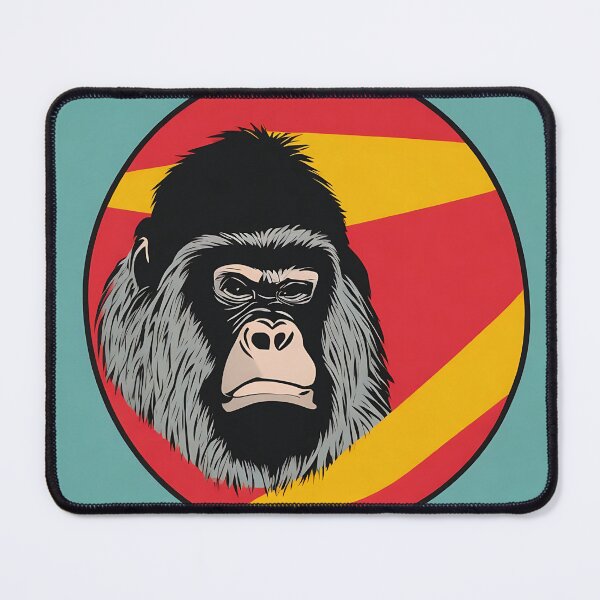 Item preview, Gorilla logo, geometric, vector, symmetrical, minimalism, trending dribbble, behance designed and sold by DrawItOnce.