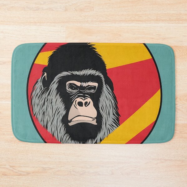 Item preview, Gorilla logo, geometric, vector, symmetrical, minimalism, trending dribbble, behance designed and sold by DrawItOnce.