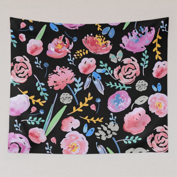 Item preview, Black Flower garden designed and sold by Mukta Lata Barua.