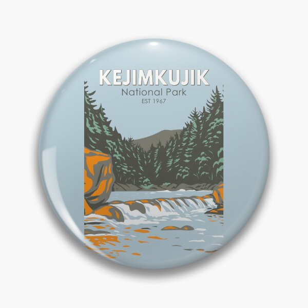 Item preview, Kejimkujik National Park Canada Vintage Art designed and sold by KrisSidDesigns.