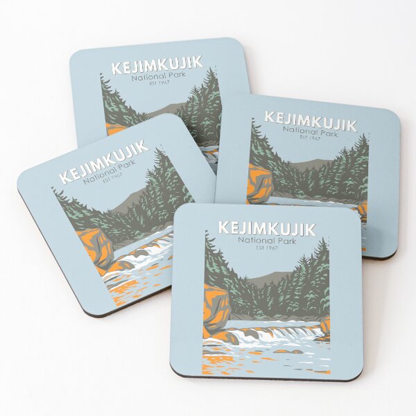 Item preview, Kejimkujik National Park Canada Vintage Art designed and sold by KrisSidDesigns.
