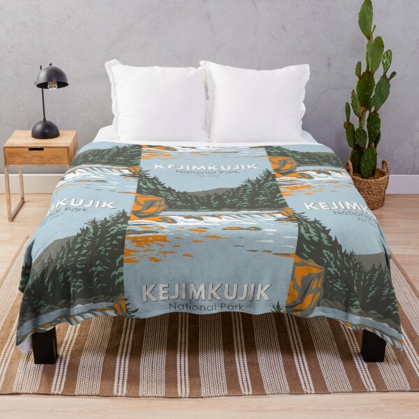 Item preview, Kejimkujik National Park Canada Vintage Art designed and sold by KrisSidDesigns.