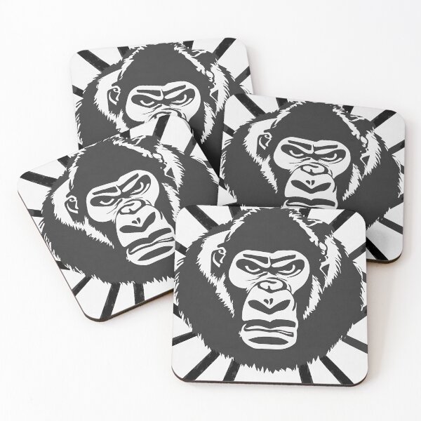 Item preview, Gorilla logo, geometric, vector, symmetrical, minimalism, trending dribbble, behance designed and sold by DrawItOnce.