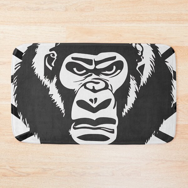Item preview, Gorilla logo, geometric, vector, symmetrical, minimalism, trending dribbble, behance designed and sold by DrawItOnce.