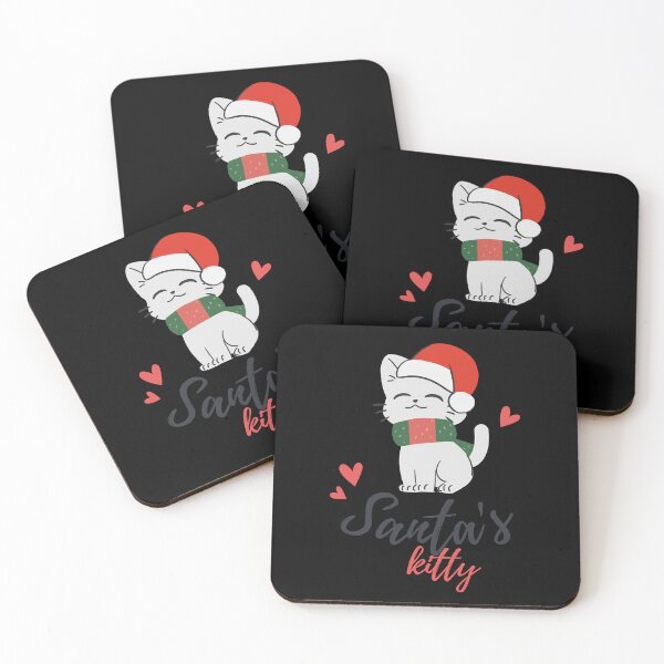 Item preview, Cute Santa Kitty Celebrating Christmas designed and sold by khaled-bahaa.