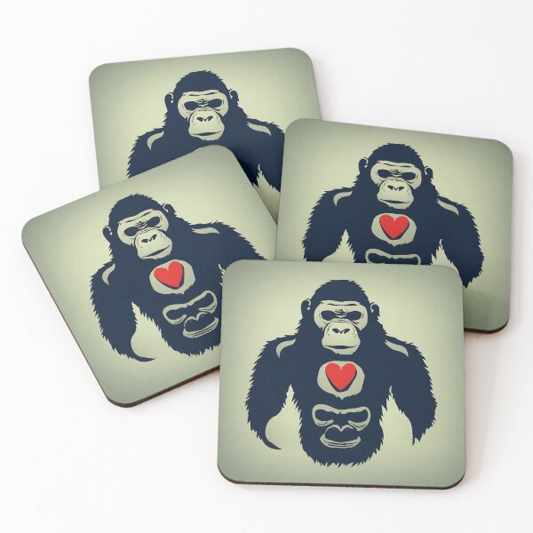 Item preview, Gorilla logo, geometric, vector, symmetrical, minimalism, trending dribbble, behance designed and sold by DrawItOnce.