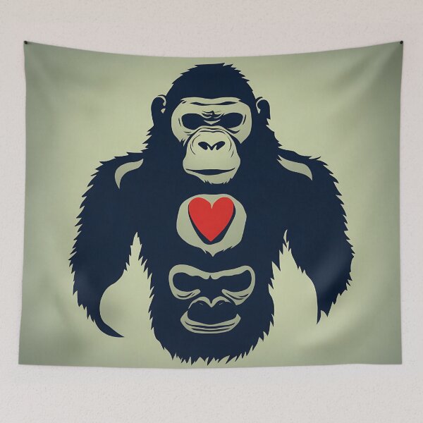 Item preview, Gorilla logo, geometric, vector, symmetrical, minimalism, trending dribbble, behance designed and sold by DrawItOnce.