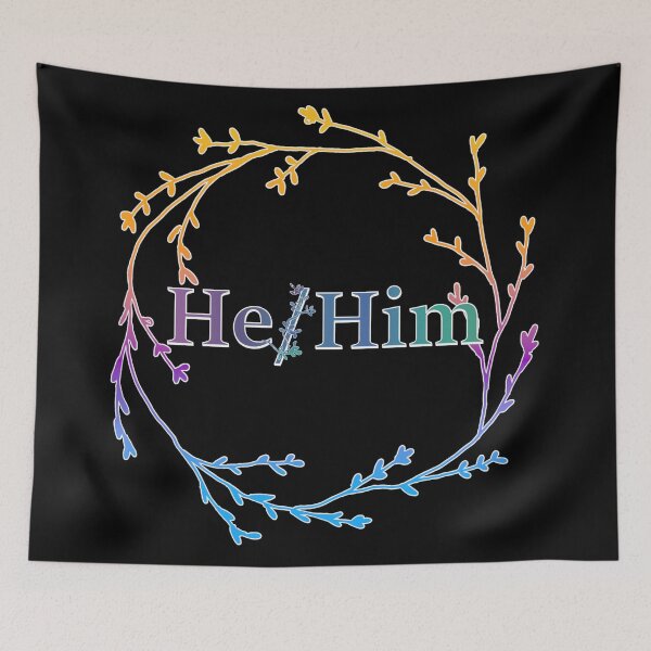 Item preview, Pronouns He/Him designed and sold by ELDigitals.
