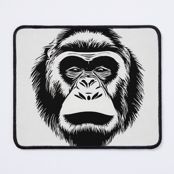 Item preview, Gorilla logo, geometric, vector, symmetrical, minimalism, trending dribbble, behance designed and sold by DrawItOnce.