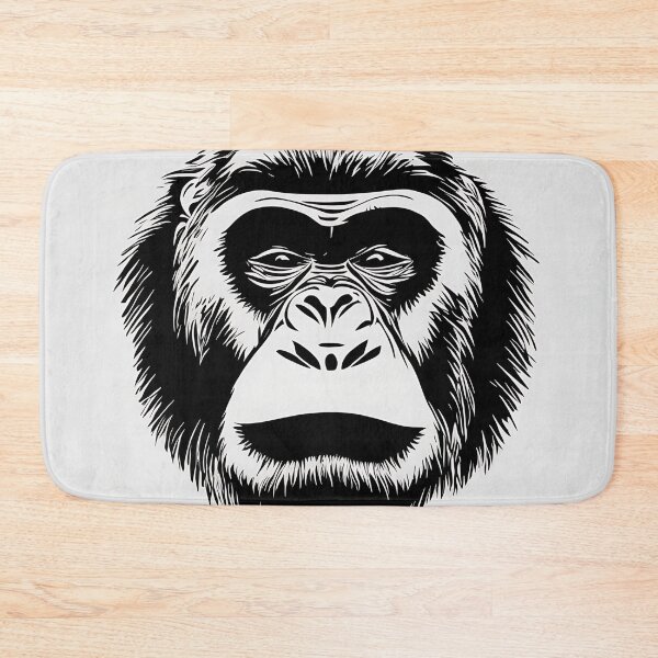 Item preview, Gorilla logo, geometric, vector, symmetrical, minimalism, trending dribbble, behance designed and sold by DrawItOnce.
