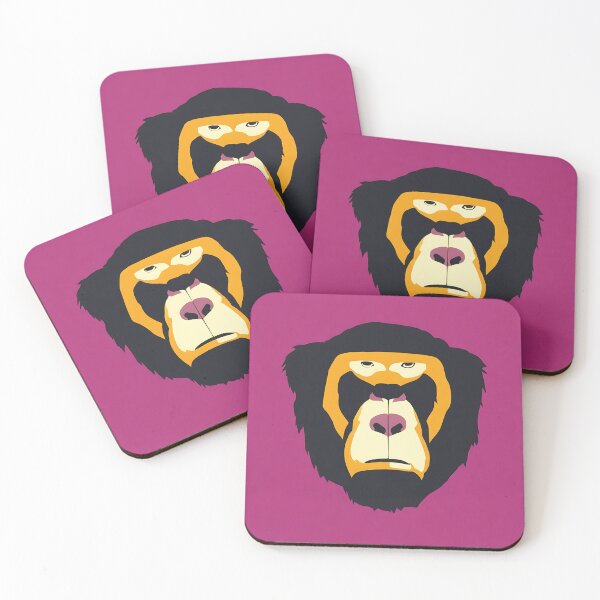 Item preview, Gorilla logo, geometric, vector, symmetrical, minimalism, trending dribbble, behance designed and sold by DrawItOnce.
