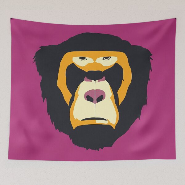 Item preview, Gorilla logo, geometric, vector, symmetrical, minimalism, trending dribbble, behance designed and sold by DrawItOnce.