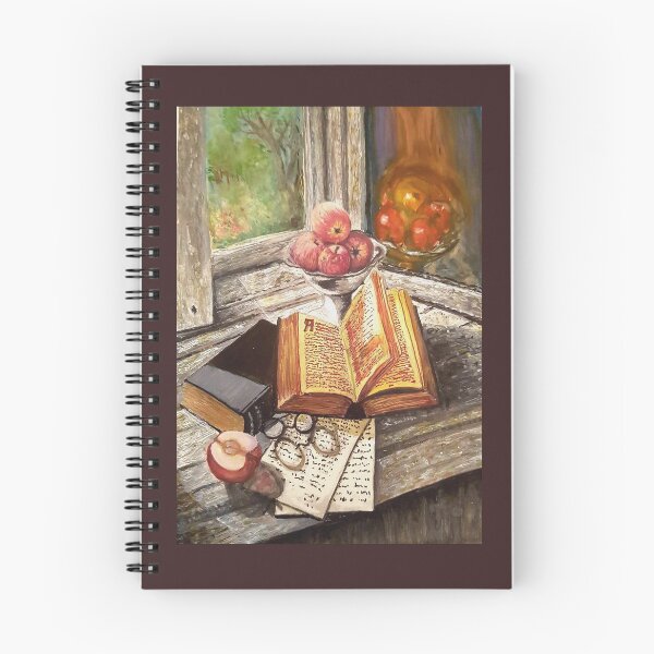 Item preview, A window view, takeing you back in time, still life painting designed and sold by OilPaintsHatts.