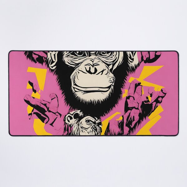 Item preview, Chimpanzee logo, geometric, vector, symmetrical, minimalism, trending dribbble, behance designed and sold by DrawItOnce.
