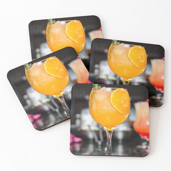 Item preview, Orange Cocktail Drink Glass Party Summer Fruit Design designed and sold by luvvvvvit.