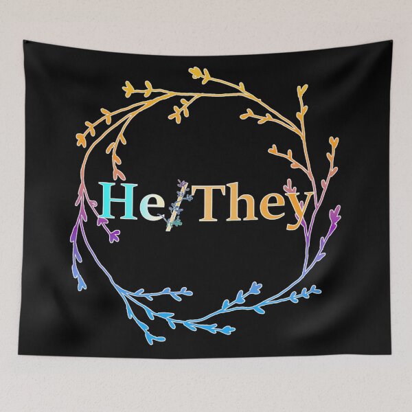 Item preview, Pronouns He/They designed and sold by ELDigitals.