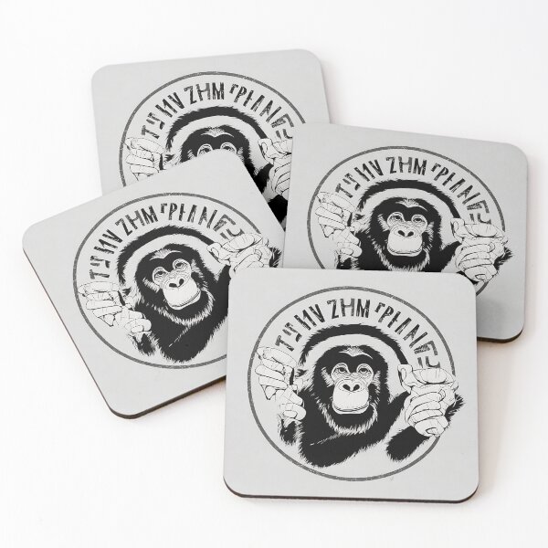 Item preview, Chimpanzee logo, geometric, vector, symmetrical, minimalism, trending dribbble, behance designed and sold by DrawItOnce.