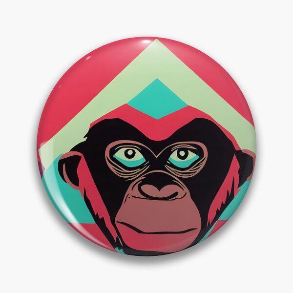 Item preview, Chimpanzee logo, geometric, vector, symmetrical, minimalism, trending dribbble, behance designed and sold by DrawItOnce.