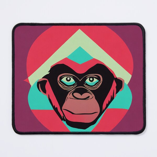 Item preview, Chimpanzee logo, geometric, vector, symmetrical, minimalism, trending dribbble, behance designed and sold by DrawItOnce.