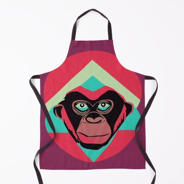 Item preview, Chimpanzee logo, geometric, vector, symmetrical, minimalism, trending dribbble, behance designed and sold by DrawItOnce.