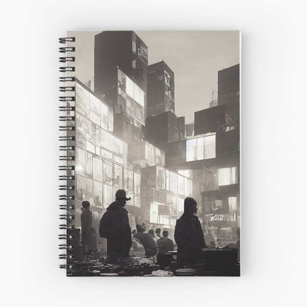 Item preview, Cyberpunk Vintage Densely Populated Market Scene Digital Art designed and sold by Jozzabazza.