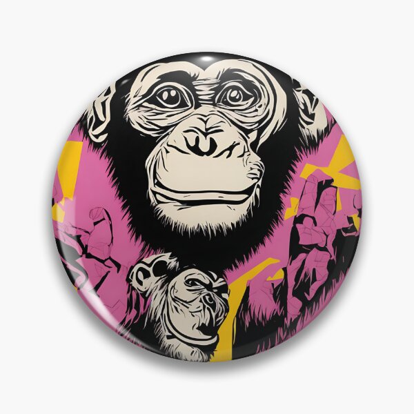 Item preview, Chimpanzee logo, geometric, vector, symmetrical, minimalism, trending dribbble, behance designed and sold by DrawItOnce.