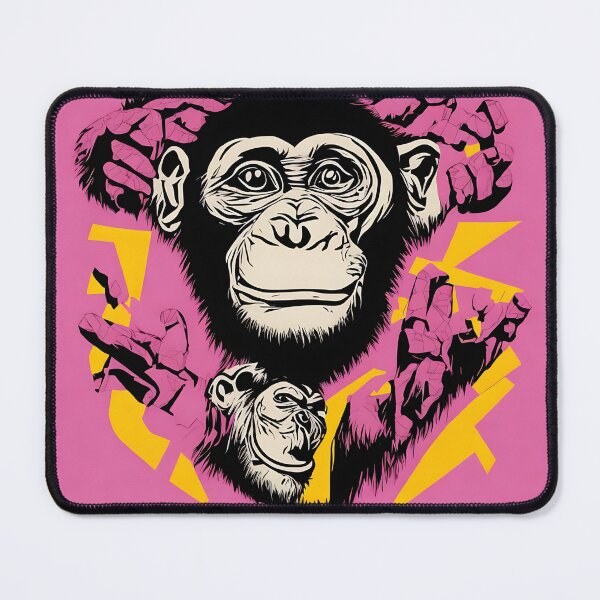 Item preview, Chimpanzee logo, geometric, vector, symmetrical, minimalism, trending dribbble, behance designed and sold by DrawItOnce.
