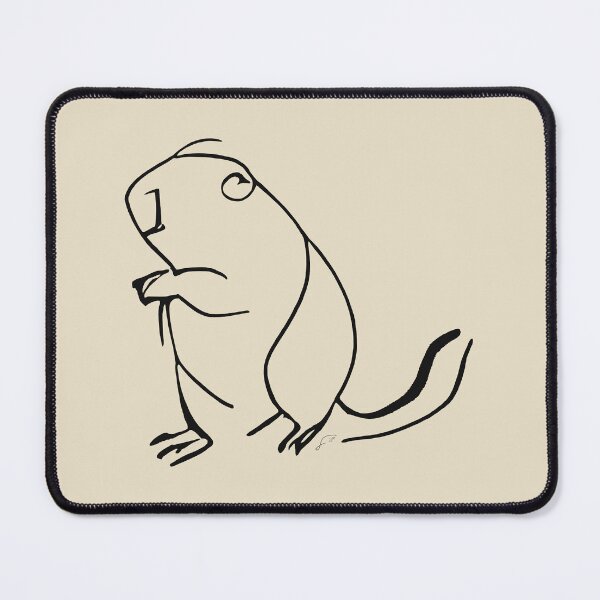 Item preview, Beaver Line Art Drawing - Good ol' Beaver Critter Minimalistic Digital Line Art (Black Line) designed and sold by SeaStories88.