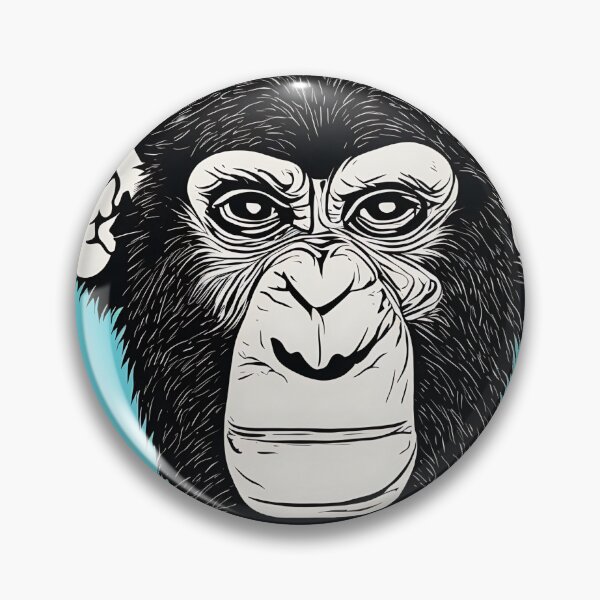 Item preview, Chimpanzee logo, geometric, vector, symmetrical, minimalism, trending dribbble, behance designed and sold by DrawItOnce.
