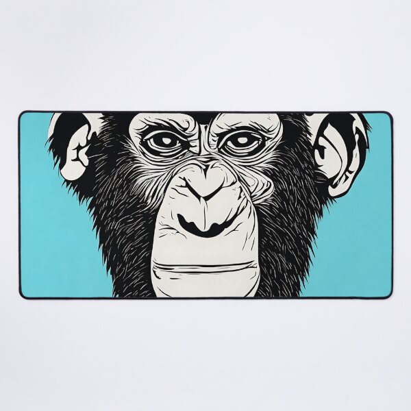 Item preview, Chimpanzee logo, geometric, vector, symmetrical, minimalism, trending dribbble, behance designed and sold by DrawItOnce.