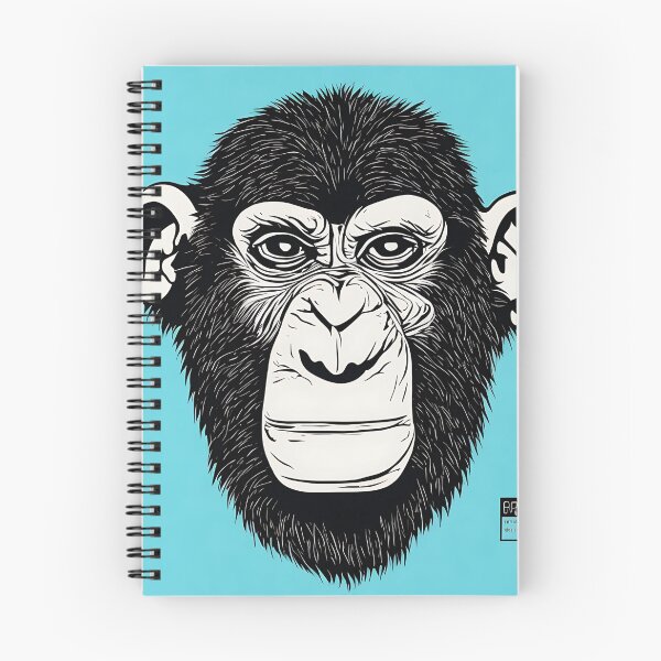 Item preview, Chimpanzee logo, geometric, vector, symmetrical, minimalism, trending dribbble, behance designed and sold by DrawItOnce.